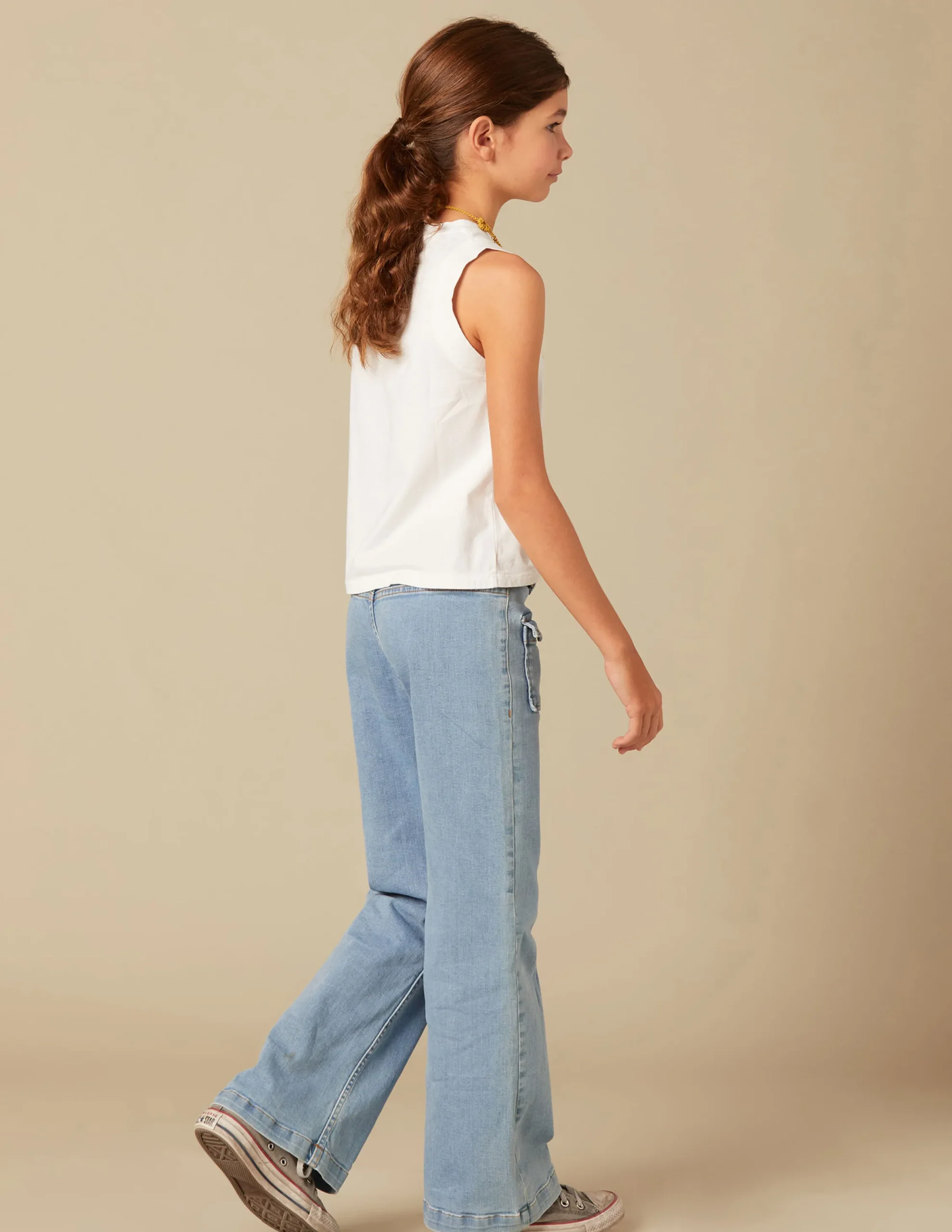 Nicoli Trousers|Denim<BLUE FLAP POCKET JEANS Azules