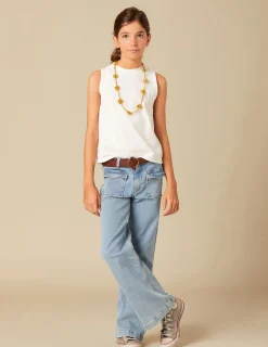 Nicoli Trousers|Denim<BLUE FLAP POCKET JEANS Azules