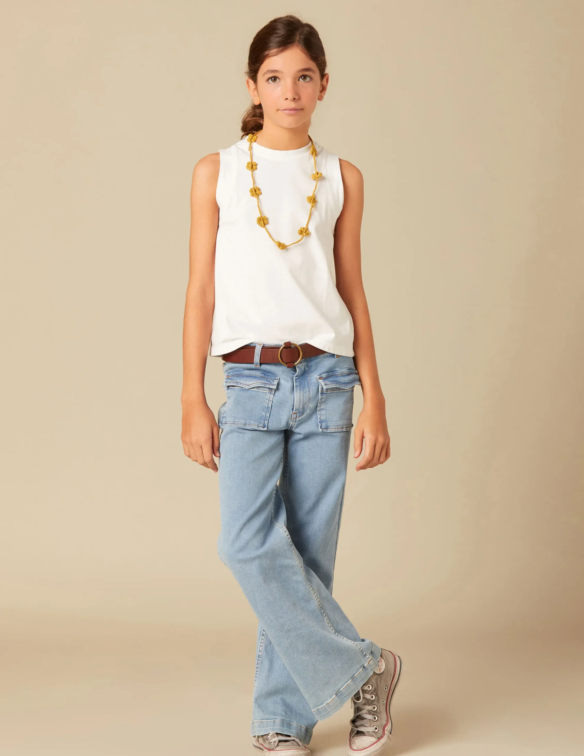 Nicoli Trousers|Denim<BLUE FLAP POCKET JEANS Azules