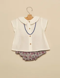 Nicoli Bloomers<BLUE FLORAL BLOOMERS Lila