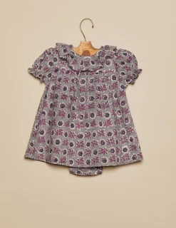 Nicoli Dresses<BLUE FLORAL DRESS Verdes