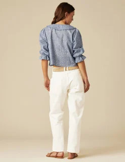 Nicoli Shirts & Blouses<BLUE FLORAL SHIRT Azules claros