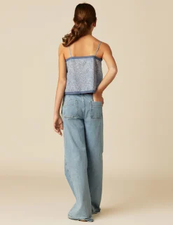 Nicoli Shirts<BLUE FLORAL SHIRT Azules claros