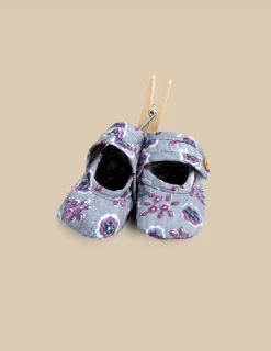 Nicoli Shoes<BLUE FLORAL SHOES Verdes