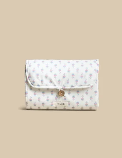 Nicoli Changings pouches<BLUE FLOWERS CHANGING MAT Blancos