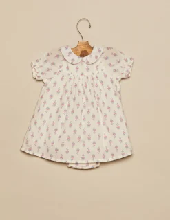 Nicoli Dresses<BLUE FLOWERS DRESS Blancos