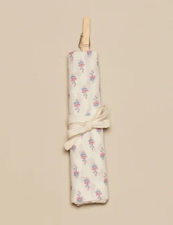 Nicoli Muslin cloths<BLUE FLOWERS MUSLIN Blancos