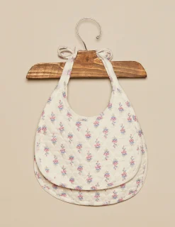 Nicoli Bibs<BLUE FLOWERS PRINT BIB Azules claros