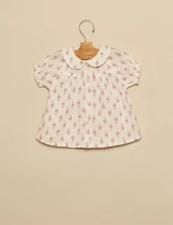 Nicoli Shirts<BLUE FLOWERS SHIRT Blancos