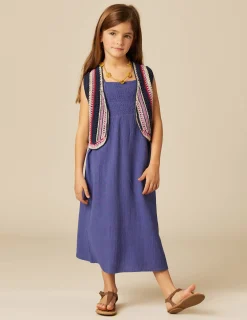 Nicoli Knitwear|Waistcoats<BLUE KNIT VEST Azules