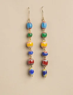 Nicoli Earrings<BLUE MIX EARRINGS Multicolor claro