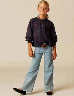 Nicoli Trousers|Denim<BLUE POCKET JEANS Azul vaquero