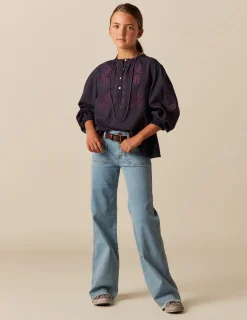 Nicoli Trousers|Denim<BLUE POCKETS JEANS Azul vaquero