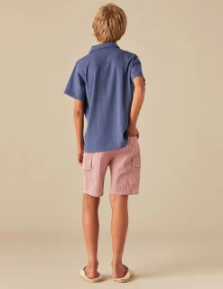 Nicoli Polos<BLUE POLO SHIRT Fresa