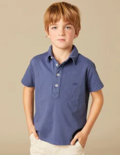 Nicoli Polos<BLUE POLO SHIRT Fresa