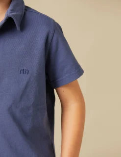 Nicoli Polos<BLUE POLO SHIRT Fresa