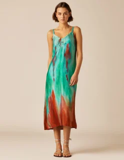 Nicoli Dresses<BLUE PRINT DRESS Mora