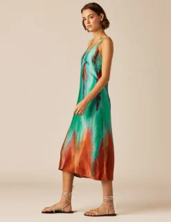 Nicoli Dresses<BLUE PRINT DRESS Mora