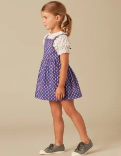 Nicoli Skirts<BLUE PRINT PINAFORE DRESS Azules