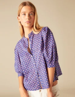 Nicoli Shirts & Blouses<BLUE PRINT SHIRT Azules