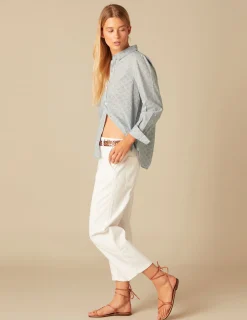 Nicoli Shirts & Blouses<BLUE PRINT SHIRT Azules claros