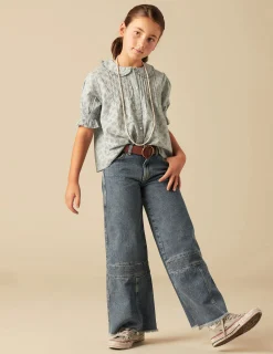 Nicoli Shirts<BLUE PRINT SHIRT Azules claros