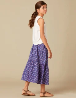 Nicoli Skirts<BLUE PRINT SKIRT Azules