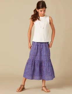 Nicoli Skirts<BLUE PRINT SKIRT Azules