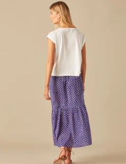 Nicoli Skirts<BLUE PRINT SKIRT Azules