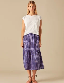 Nicoli Skirts<BLUE PRINT SKIRT Azules
