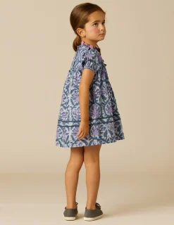 Nicoli Dresses<BLUE PRINTED DRESS Azules oscuros