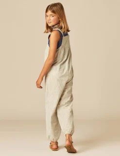 Nicoli Jumpsuits<BLUE STRIPED DUNGAREES Azules