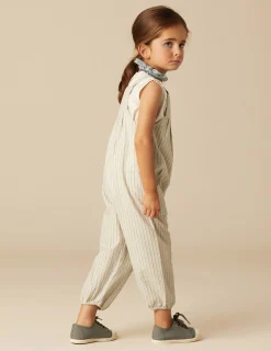 Nicoli Playsuits & Dungarees<BLUE STRIPED DUNGAREES Azules claros