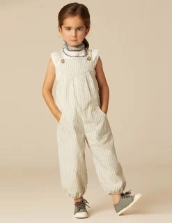 Nicoli Playsuits & Dungarees<BLUE STRIPED DUNGAREES Azules claros