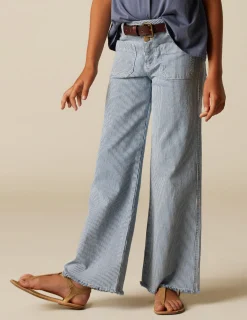 Nicoli Trousers|Denim<BLUE STRIPED JEANS Azules