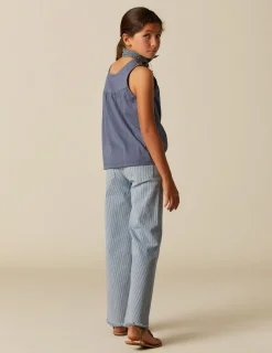 Nicoli Trousers|Denim<BLUE STRIPED JEANS Azules