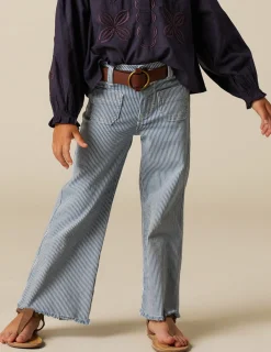 Nicoli Trousers|Denim<BLUE STRIPED JEANS Azules