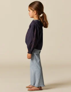 Nicoli Trousers|Denim<BLUE STRIPED JEANS Azules