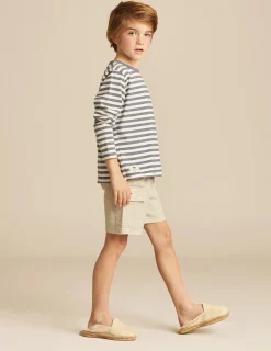 Nicoli T-shirts<BLUE STRIPED LONG-SLEEVED T-SHIRT Azules