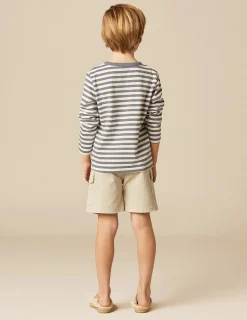 Nicoli T-shirts<BLUE STRIPED LONG-SLEEVED T-SHIRT Azules