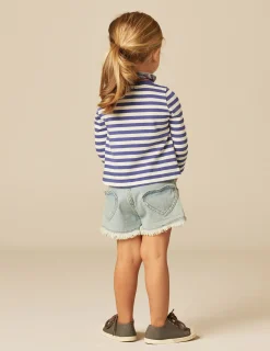 Nicoli T-shirts<BLUE STRIPED LONG-SLEEVED T-SHIRT Azules