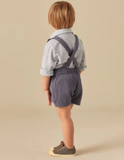 Nicoli Shirts<BLUE STRIPED SHIRT Azules claros