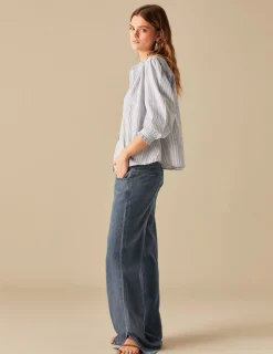 Nicoli Shirts & Blouses<BLUE STRIPED SHIRT Azules