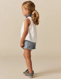 Nicoli Denim|Shorts<BLUE STRIPED SHORTS Rojos