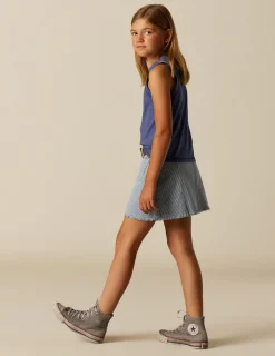 Nicoli Denim|Skirts<BLUE STRIPED SKIRT Rojos