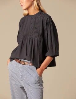 Nicoli Trousers<BLUE STRIPED TROUSERS Rojos