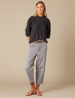 Nicoli Trousers<BLUE STRIPED TROUSERS Rojos