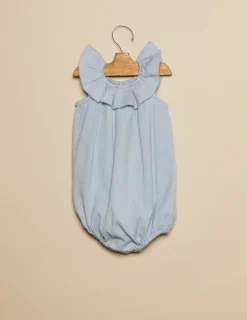 Nicoli Playsuits & Dungarees<BLUE TEXTURED PLAYSUIT Azules claros
