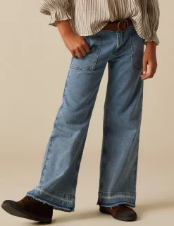 Nicoli Trousers|Denim<Blue Wide Leg Jeans Azules claros