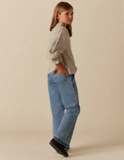 Nicoli Trousers|Denim<Blue Wide Leg Jeans Azules claros